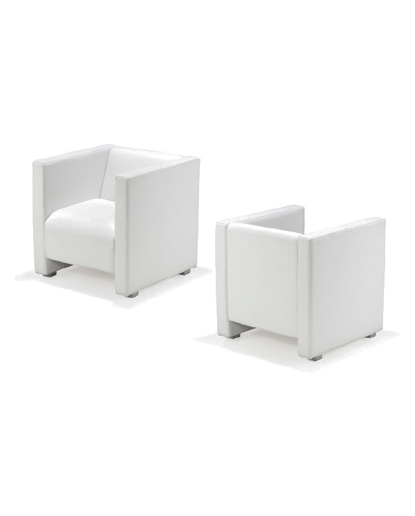 Loungesessel QUBO, weiß